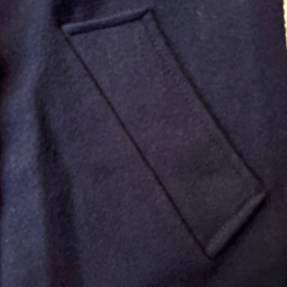 Vintage Maggie Lawrence W's Black w/ Brown Paisley Velvet Collar Long Wool Coat - Picture 4 of 12